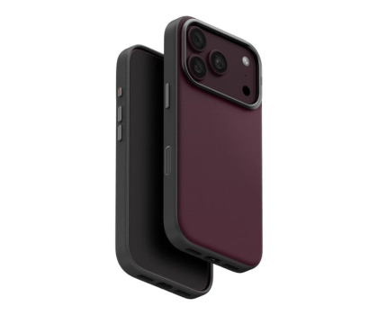 Etui / obudowa na smartfona Uniq Lyden DS do iPhone 18 Pro Magclick bordowy